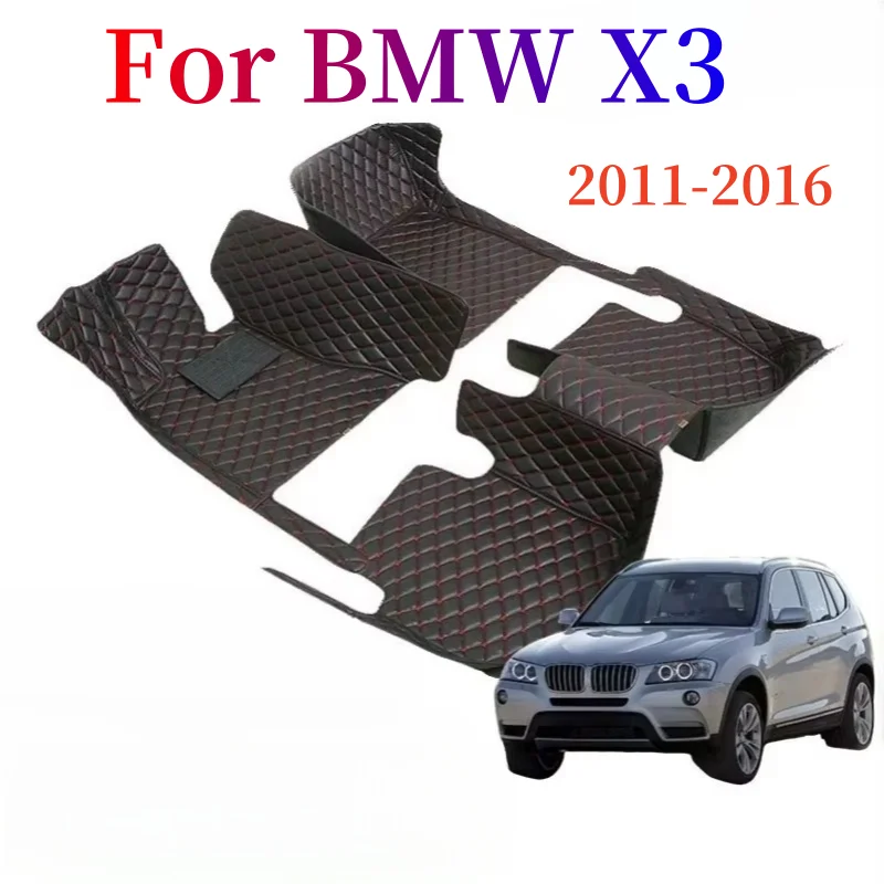 

Custom Auto Floor Mats Automobile Carpet Cover Car Foot Pads For BMW X3 2011 2012 2013-2016 Accessories Protective Pad