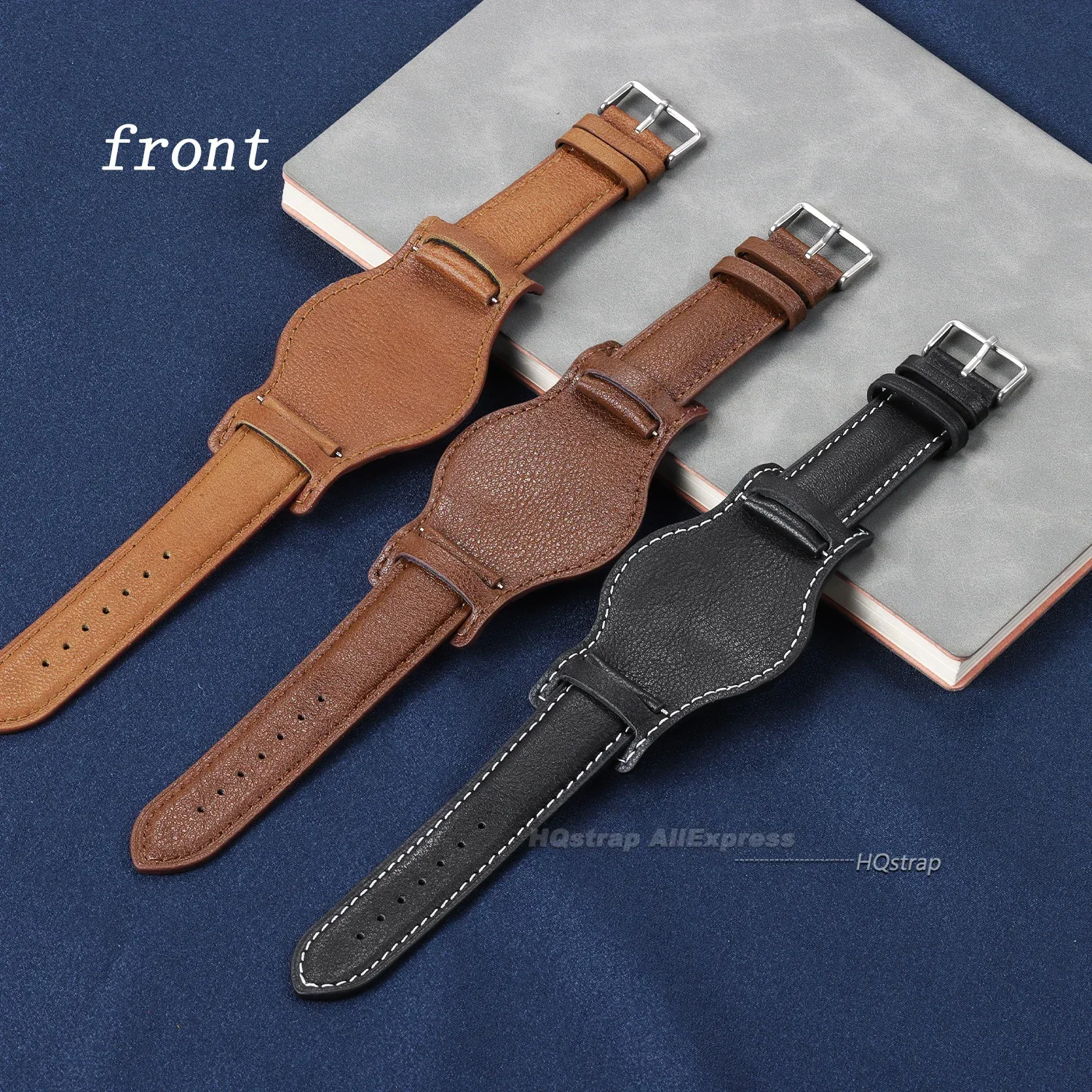 New Leather Watch Strap 22mm 20mm 18mm Band for Samsung Watch 6 5 4 3 Watchbands for Seiko Bracelet for Rolex Universal straps