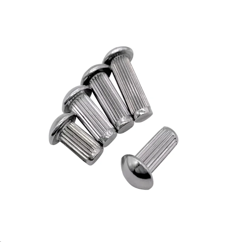 304 Stainless Steel GB827 Semi-round Head Trademark Straight Groove Rivet M1.6M2M2.5M3M3.5M4M4.5M5M6