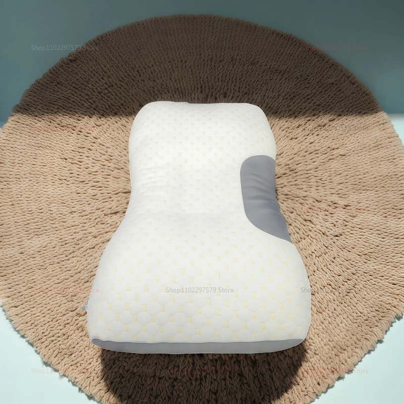 وسادة رقبة لتقويم العظام من عنق الرحم لنوم أفضل ودعم الرقبة من ألياف الصويا وسادة تدليك سبا للاسترخاء في السفر المنزلي