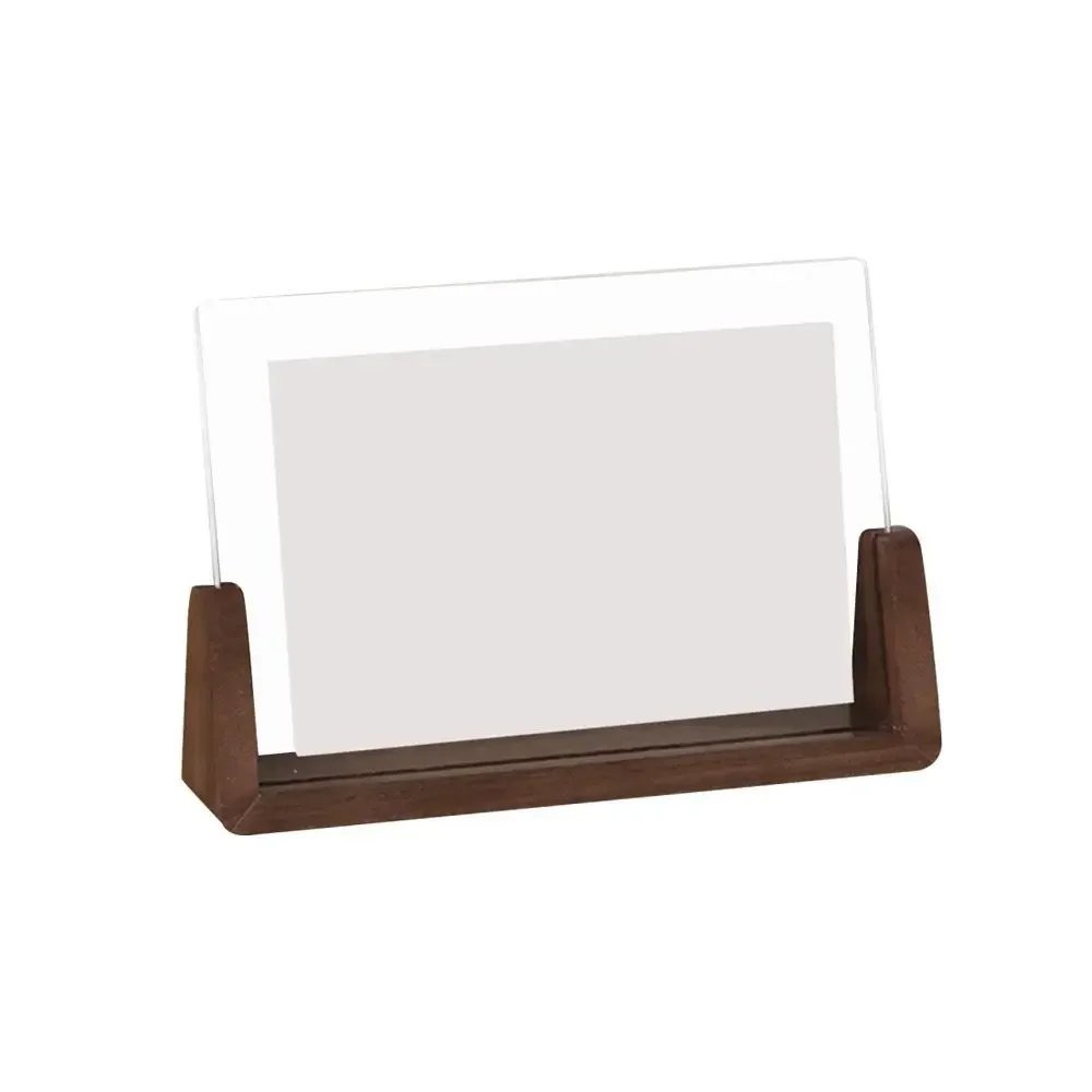 Creative Walnut & Beech Acrylic U Shape Photo Frame, Wedding Decor