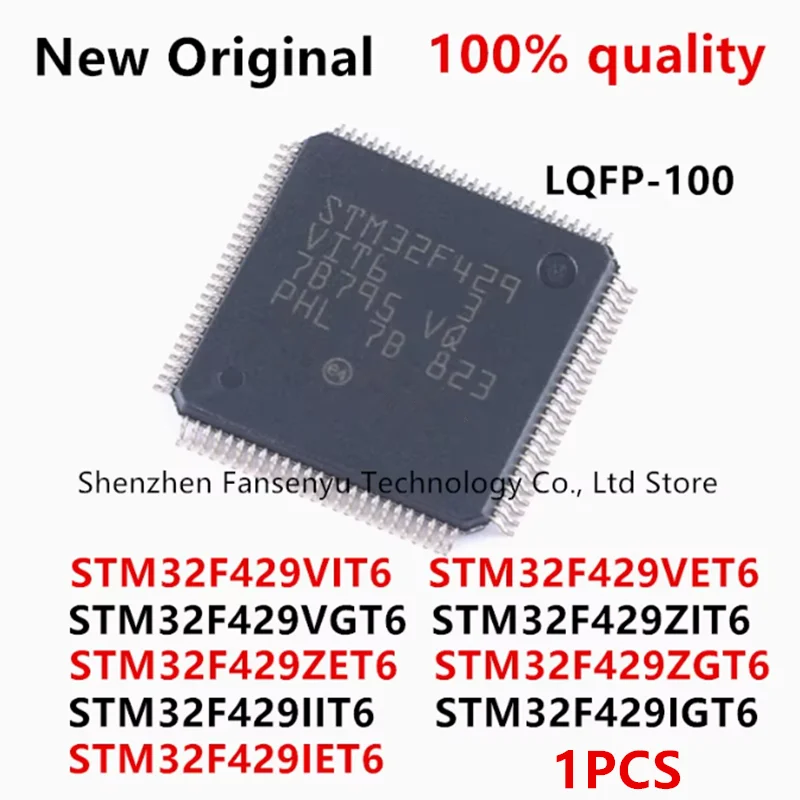(1piece)100% New STM32F429VIT6 STM32F429VET6 STM32F429VGT6 STM32F429ZIT6 STM32F429ZET6 STM32F429ZGT6 STM32F429IIT6 STM32F429IGT6