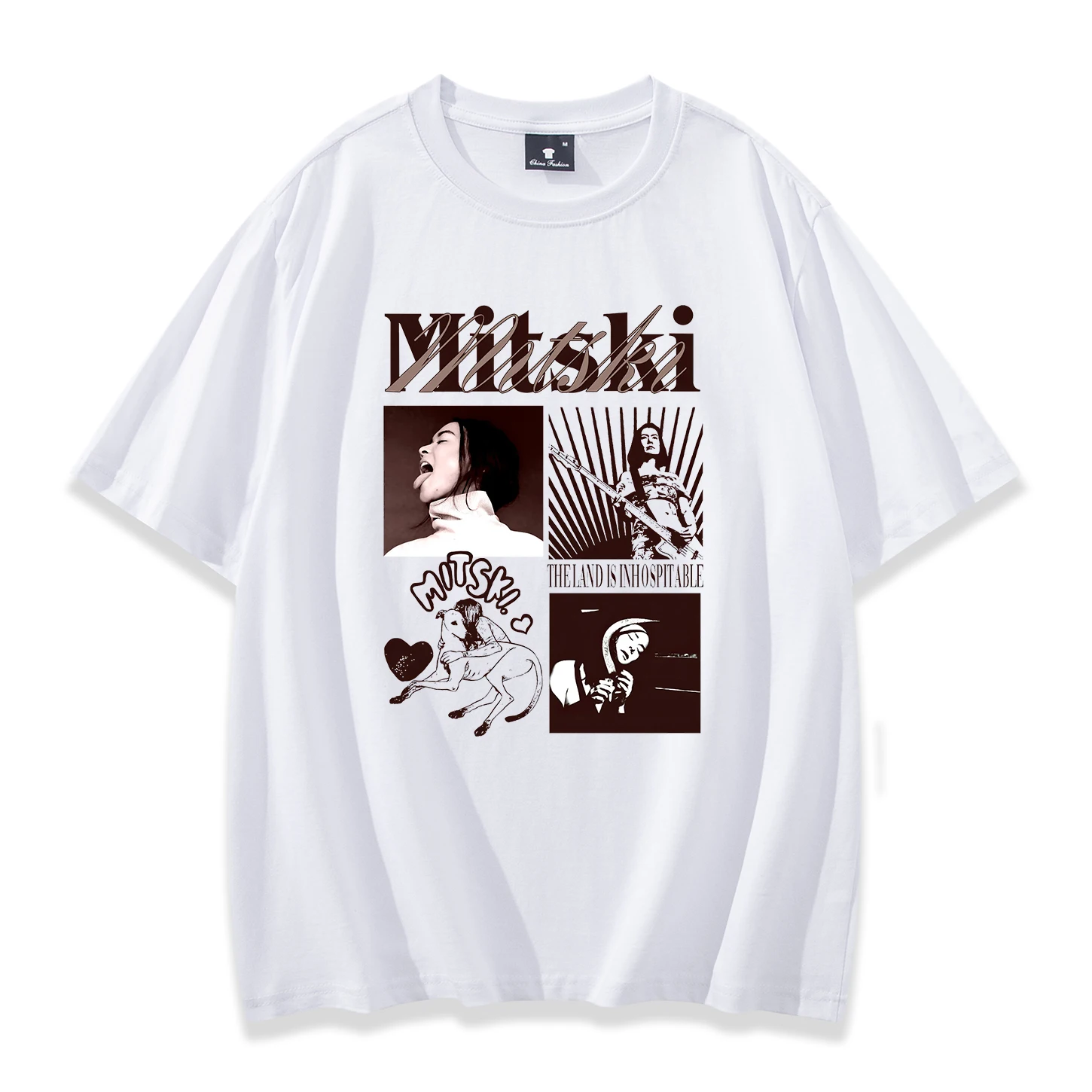 Mitski T-shirt The Land is Inhospitable Short Sleeve Tee Men/Women Fans Gift Shirts Vintage Casual Fashionable Clothes