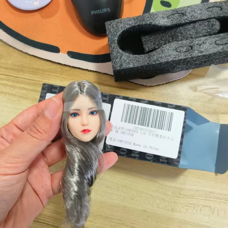 

В наличии: YMT101, голова азиатской девушки в масштабе 1/6, с подвижными глазами, скульптурная модель, совместимая с 12-дюймовыми фигурками солдат и экшн-фигурками.