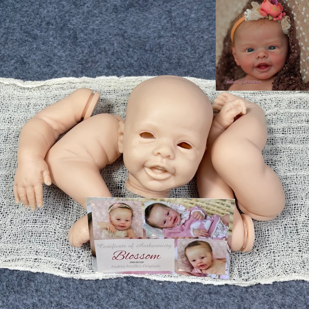 

New 17 Inch Reborn Doll Kit Blossom Limited COA Newborn Vinyl Doll Kit Unpainted Unfinished Doll Parts DIY Blank Reborn Molds