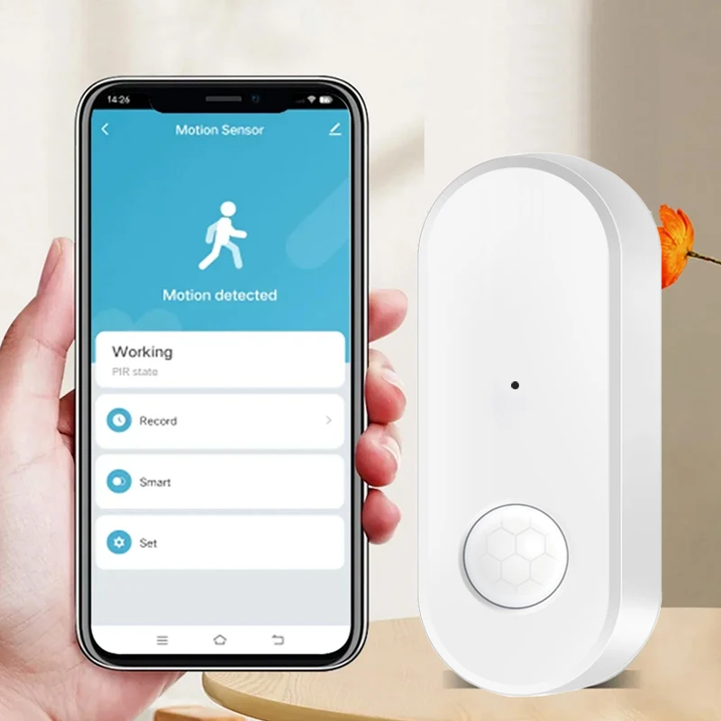 Tuya Zigbee PIR Sensore di movimento Rivelatore a infrarossi per il corpo umano Allarme di sicurezza domestica Controllo APP Smart Life