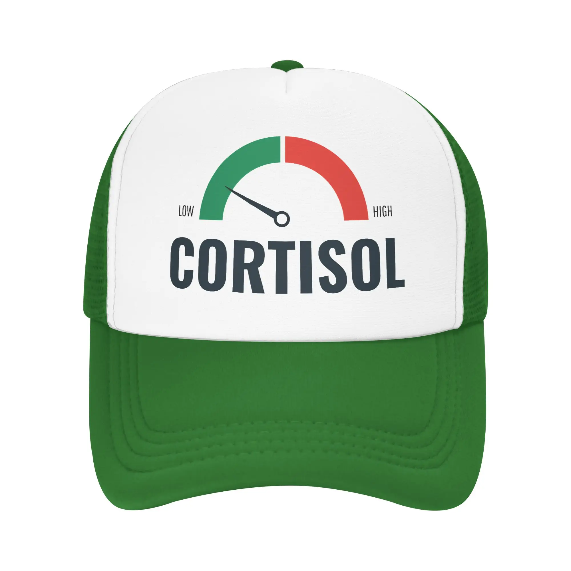 Funny Low Cortisol Levels   Mesh Baseball Caps Sport Sun Hat Humor  Hats Breathable Snapback Caps Golf Hats Summer Trucker Caps