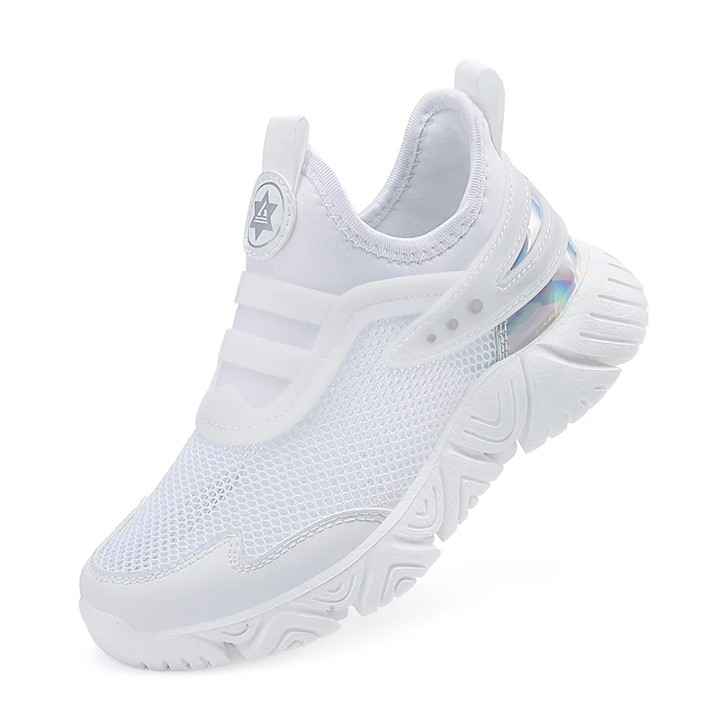 

New Anti-skid Kids Sneakers Summer Mesh Breathable Boys Casual Walking Footwear Non Slip Children Sport Running Shoes For 5-16T