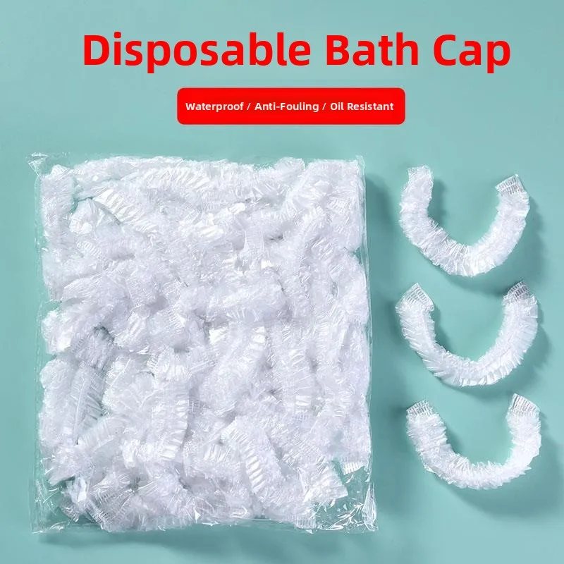 

Disposable Thickened Bath Cap Waterproof Kitchen Oil Smoke Proof Hair Treatment Head Cover for Home Use Personal Hygiene