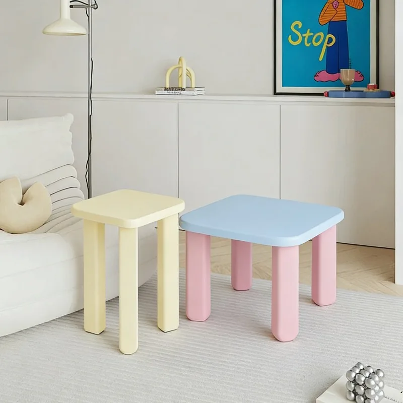 

Dopamine Style Premium Coffee Tables Cream Square Tea Stand Children's Room Bedside Table Apartments Living Room Furniture