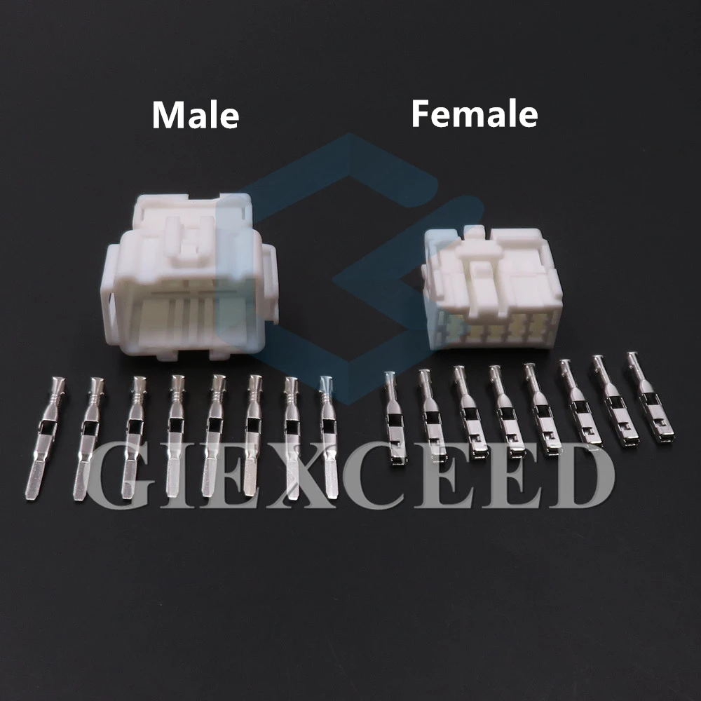 2 Sets 8 Pin 6098-4670 6098-4661 AC Assembly Car Installs the Atmosphere Lamp Wire Connector Fuse Box Cable Socket For Honda