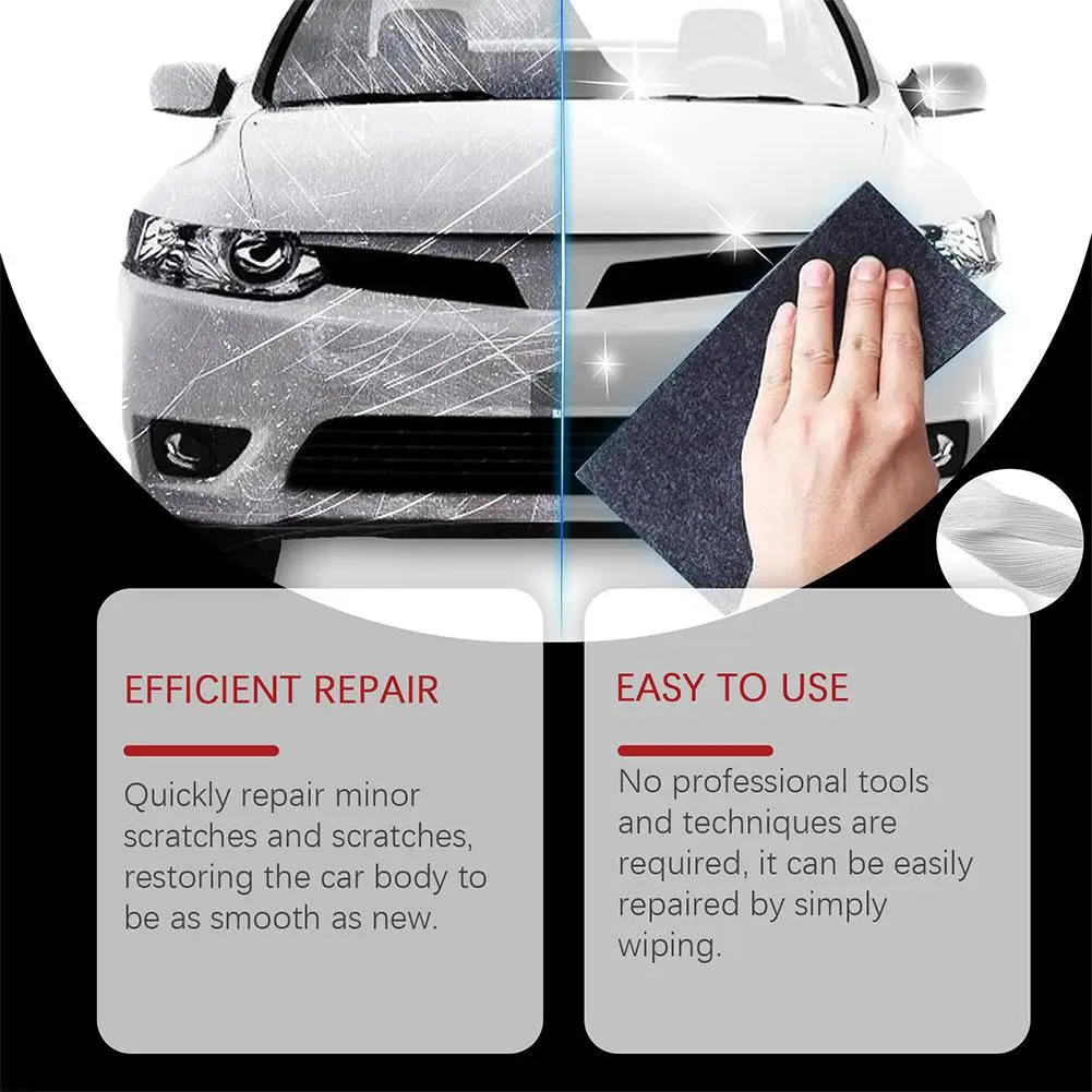 Magic Car Scratch Repair Cloth Nano Cloth Surface Scuffs Fix Car Scratch Remover Convenient Cloth