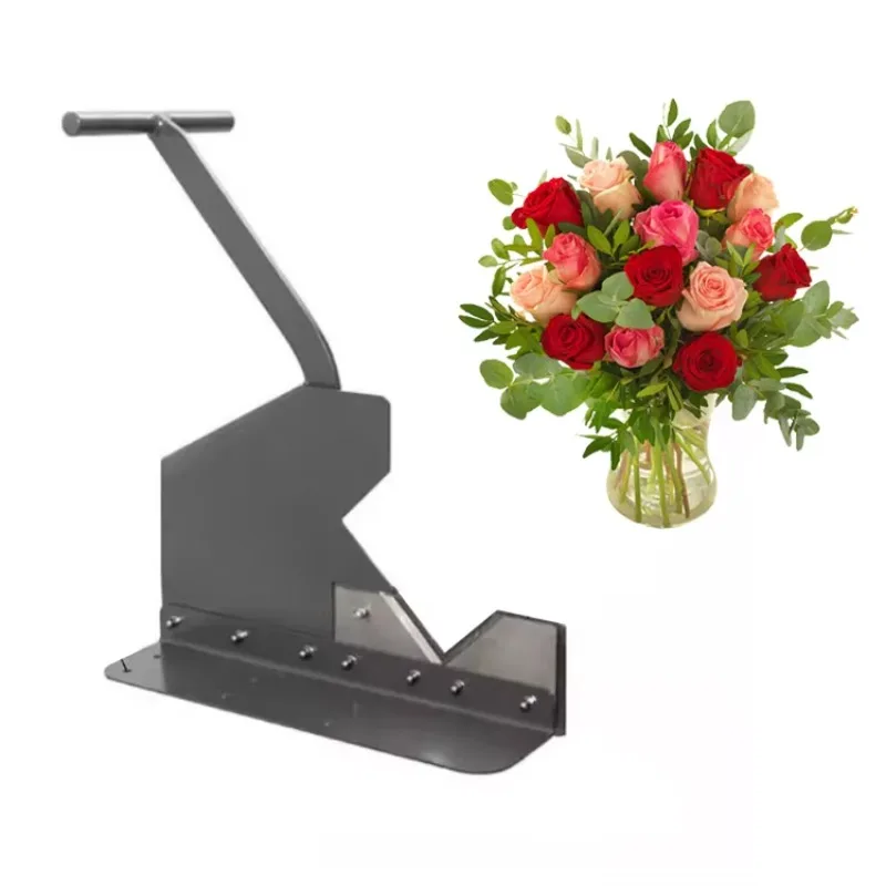 Flower Bunch Bouquet Cutting Machine Rose Branch Stem Cutter Hand-free Flower Pruning Shears 3Cr13 Blade 6.5Kg