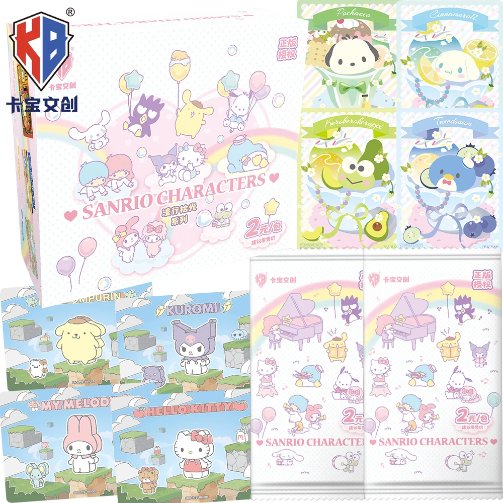 

KABAO Original Sanrio Collection Cards for Girls Sweet and Healing Anime Cartoon Star IP Character Retro Dreamy Cards Hobby Gift