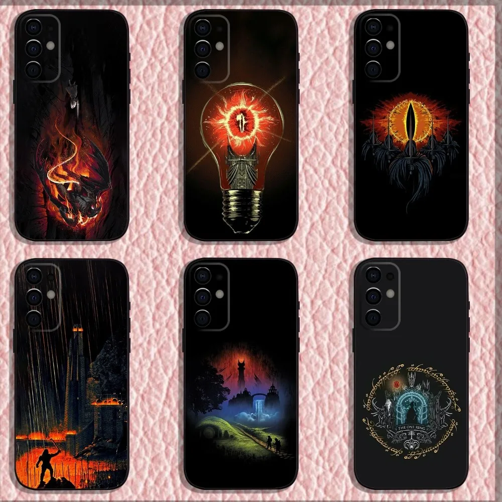 The L-Lord of the R-Rings Phone Case For Samsung S24,S21,S22,S23,S30,Ultra,S20,Plus,Fe,Lite,Note,10,9,5G Black Soft Shell