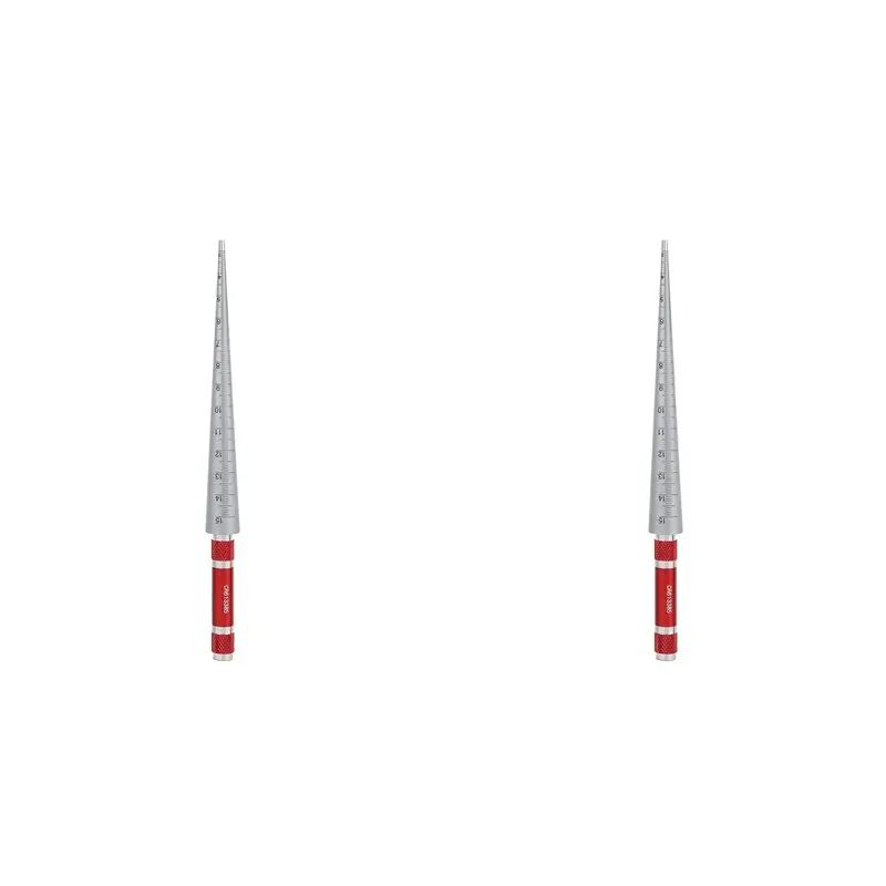 Y42A-2X Hole Tapered Gauge, Hole Tapered Ruler Calliper Gauge Welding Gauge Taper Gauge High Accuracy Measuring Tool 3-15Mm