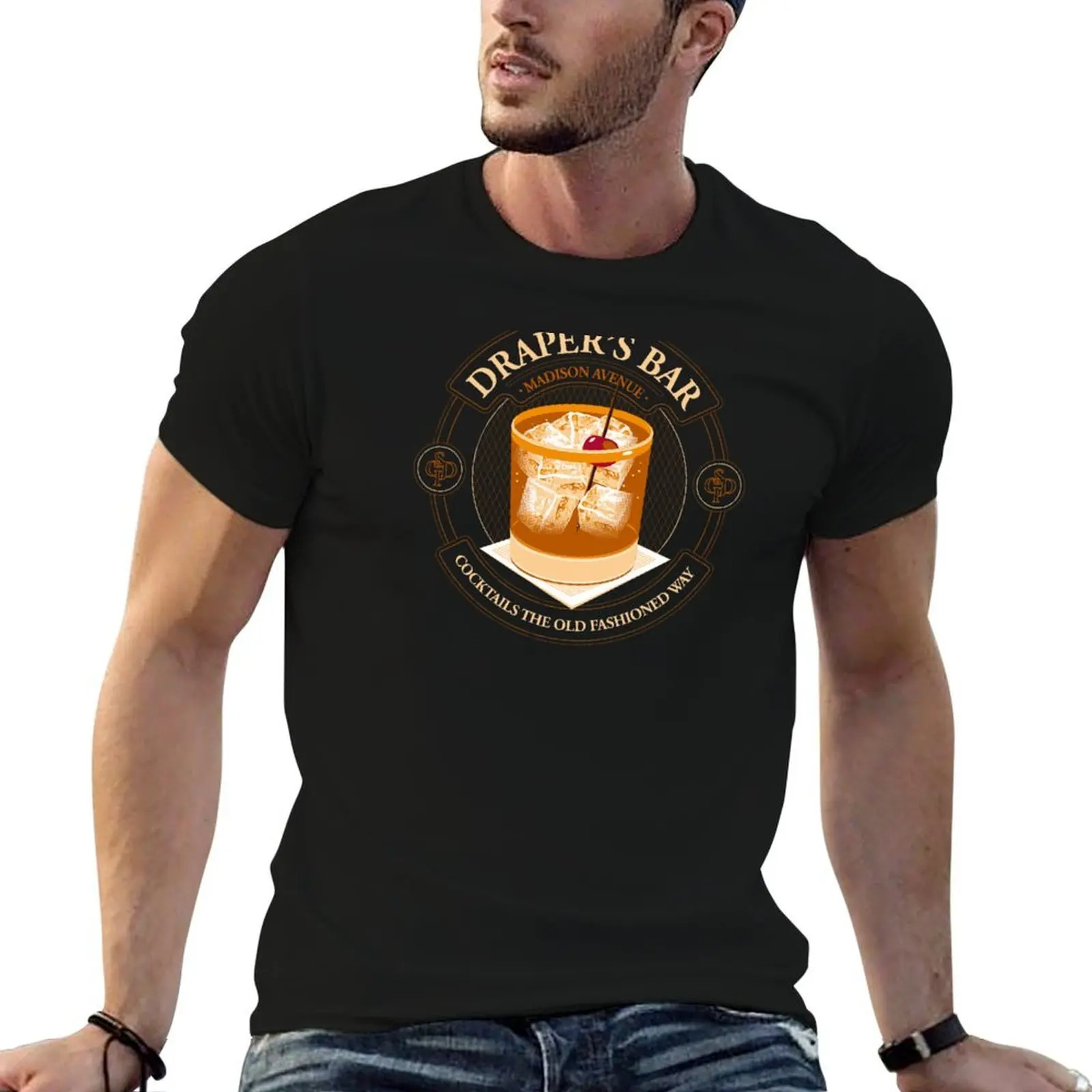 

Draper's Bar T-Shirt t shirt man cotton g man t shirts for men black cotton t-shirt plain for man package T-Shirt