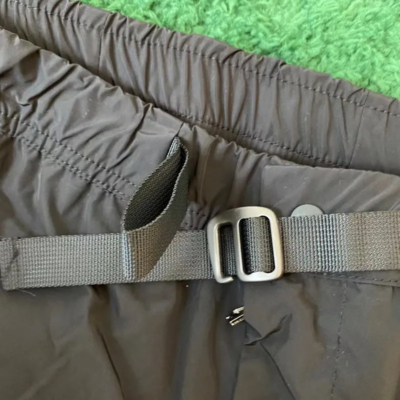 하이 스트리트 우리의 유산 블랙 나일론 드로우 스트링 바지 남성 여성 캐주얼 패션 편안한 바지 남성 의류