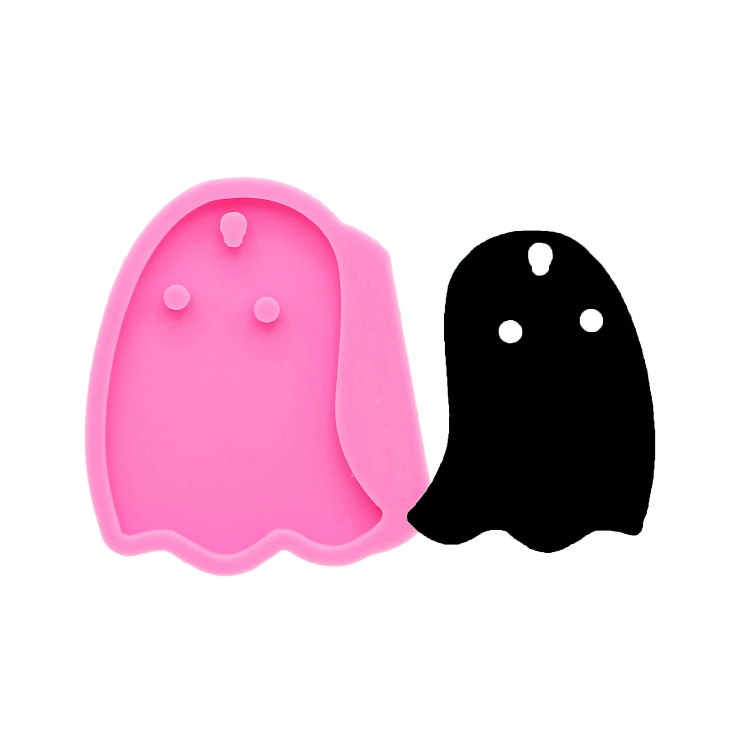Halloween Ghost Silicone Mold Epoxy Resin Casting Mold for DIY Keychain Pendant Jewelry Craft Art Supplies