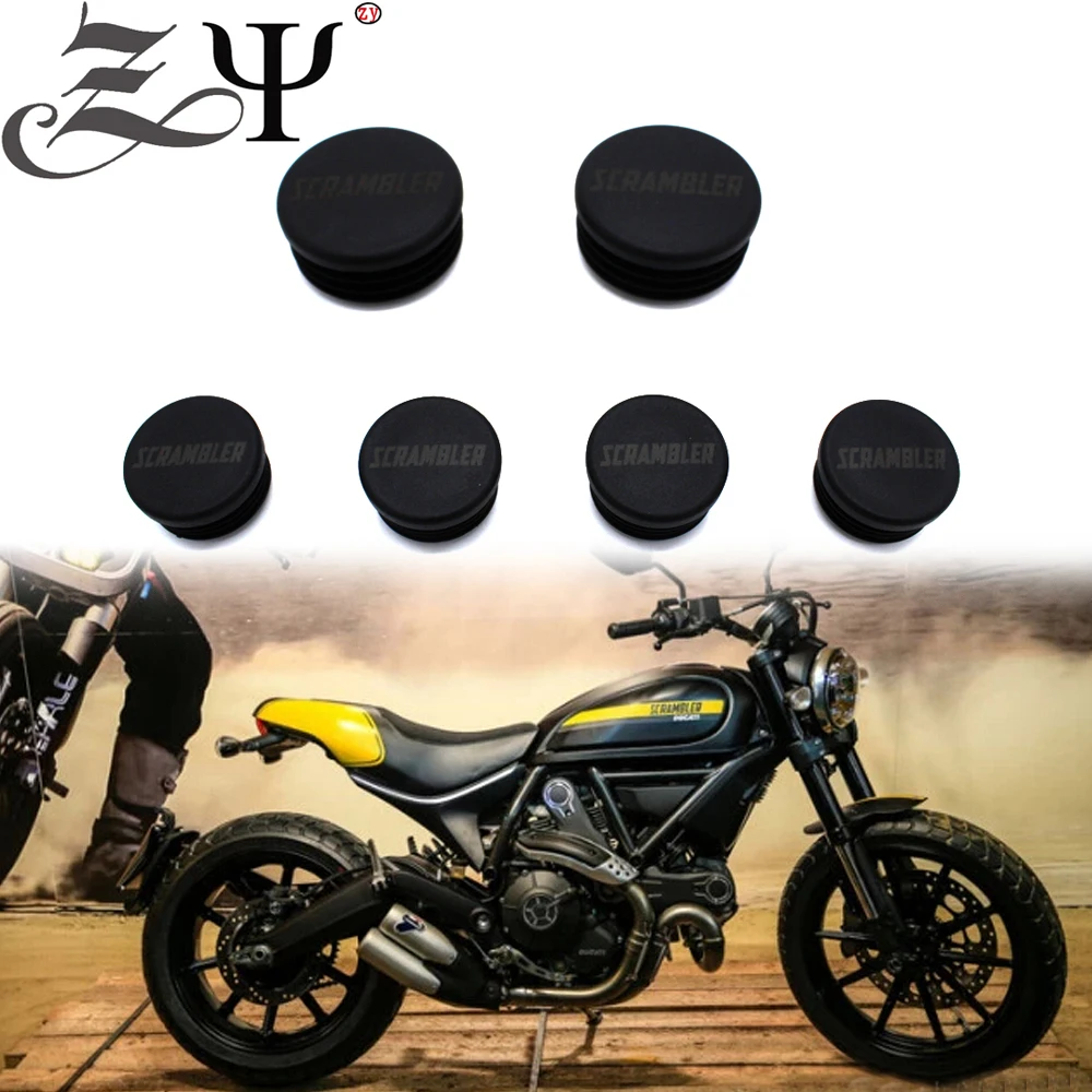 

For Ducati Scrambler 400 800 2014 2015 2016 2017 2018 2019 Fairing Screws Frame Hole Cap Cover Plug Decor Frame Cap Set 6pcs