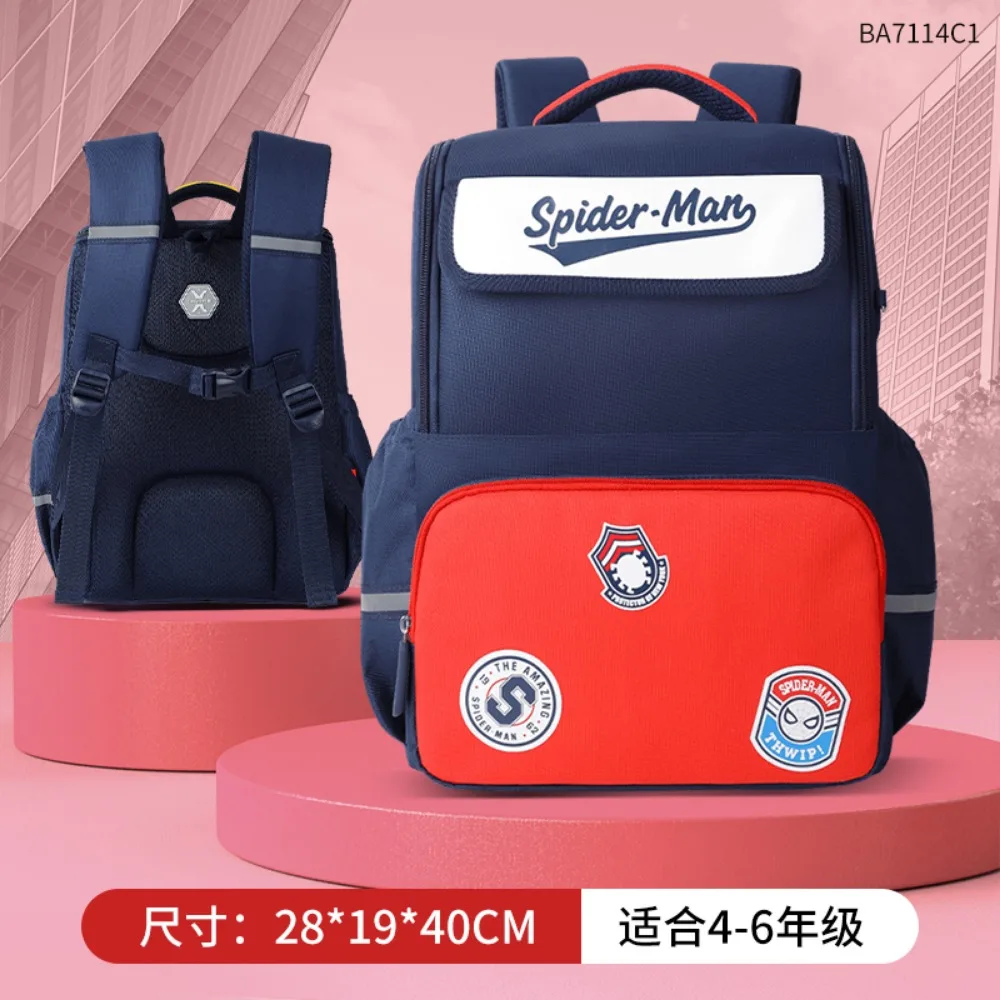 Mochila de Marvel para niños, Capitán América, Spider-Man, alta capacidad, ligera, cómoda, mochila escolar, regalos diarios