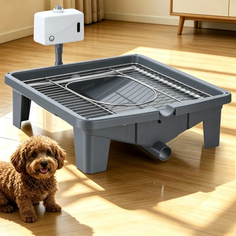 Self-cleaning Cat Litter Box Induction Convenient Flushing Pet Toilet Remote Control Automatic Sandbox for Cats Pets Supplies