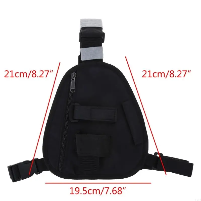 Плековая грудь передняя упаковка тактическая жгут для UV5R UV82 Регулируемый двусторонний радио-жгут держатель для хруста