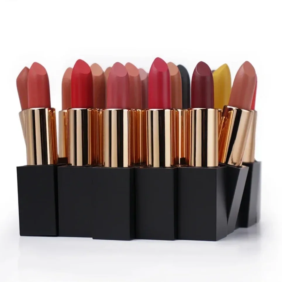 Magnetic Tube Vegan Matte Lipstick Private Label Moisturizing Long Lasting Creamy Lip Stick Makeup Wholesale Custom Logo