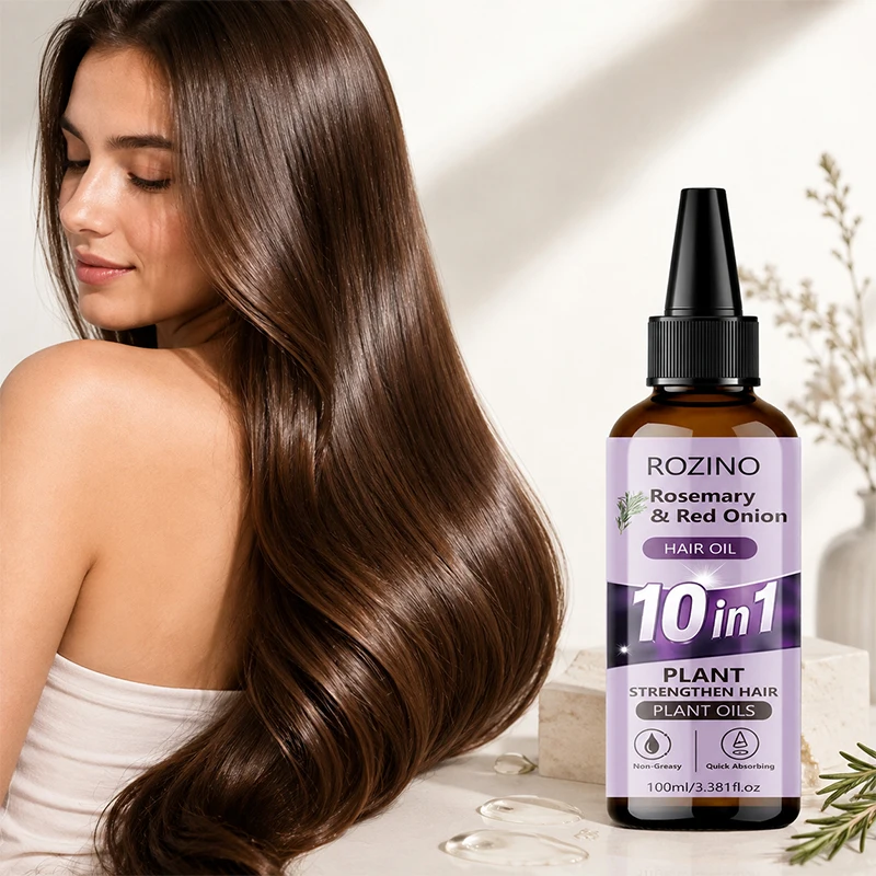 Squalane Hair Care Essential Oil, Deeply Nourishing, Intensely Moisturizing, Reduces Dryness, Tangles, and Breakage, Contains Thyme, Coconut Oil, Argan Oil, Instantly Smooths, 10-in-1 Leave-In, Suitable for Dry, Damage
