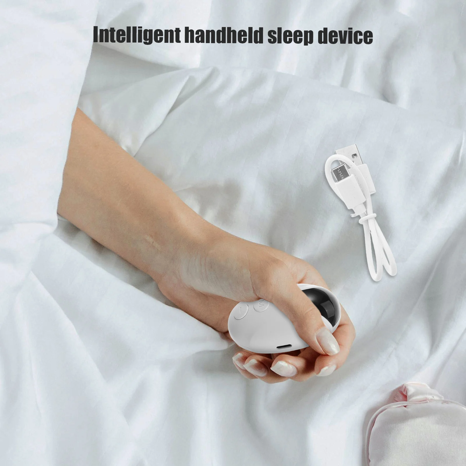 

Компактное портативное устройство для сна, микротоковый интеллектуальный вспомогательный инструмент, портативный помощник для сна, глубокая релаксация, лечение стресса