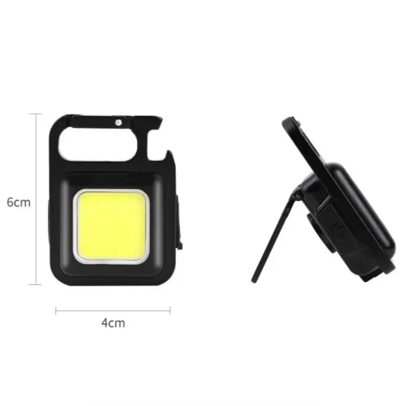 Portable LED Outdoor Camping New Mini Keychain Work Light Rechargeable Strong Beam Flashlight