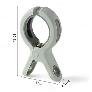 3-6 Buah Klip Handuk Pantai Dapat Digunakan Kembali Pasak Pakaian Tahan Angin Besar Penjepit Cucian Plastik Kuat untuk Selimut Mantel Handuk 12 pasak penjualan terbaik - №