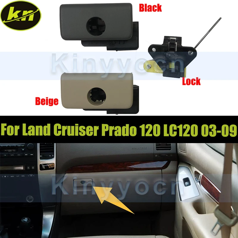 

Car Interior Inside Toolbox Glove Box Lock Latch Handle For Toyota Land Cruiser Prado 120 LC120 2003-2009