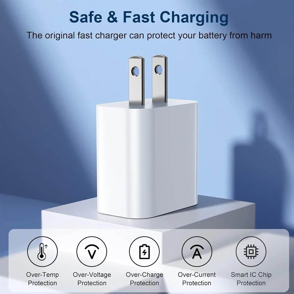 1-2 Sets 20W US PD Fast Charger For iPhone 14 13 12 11 Pro Max Plus XR Xs 7 8 1M/3.3 Ft USB C Fast Charging Cable Accessories image 2