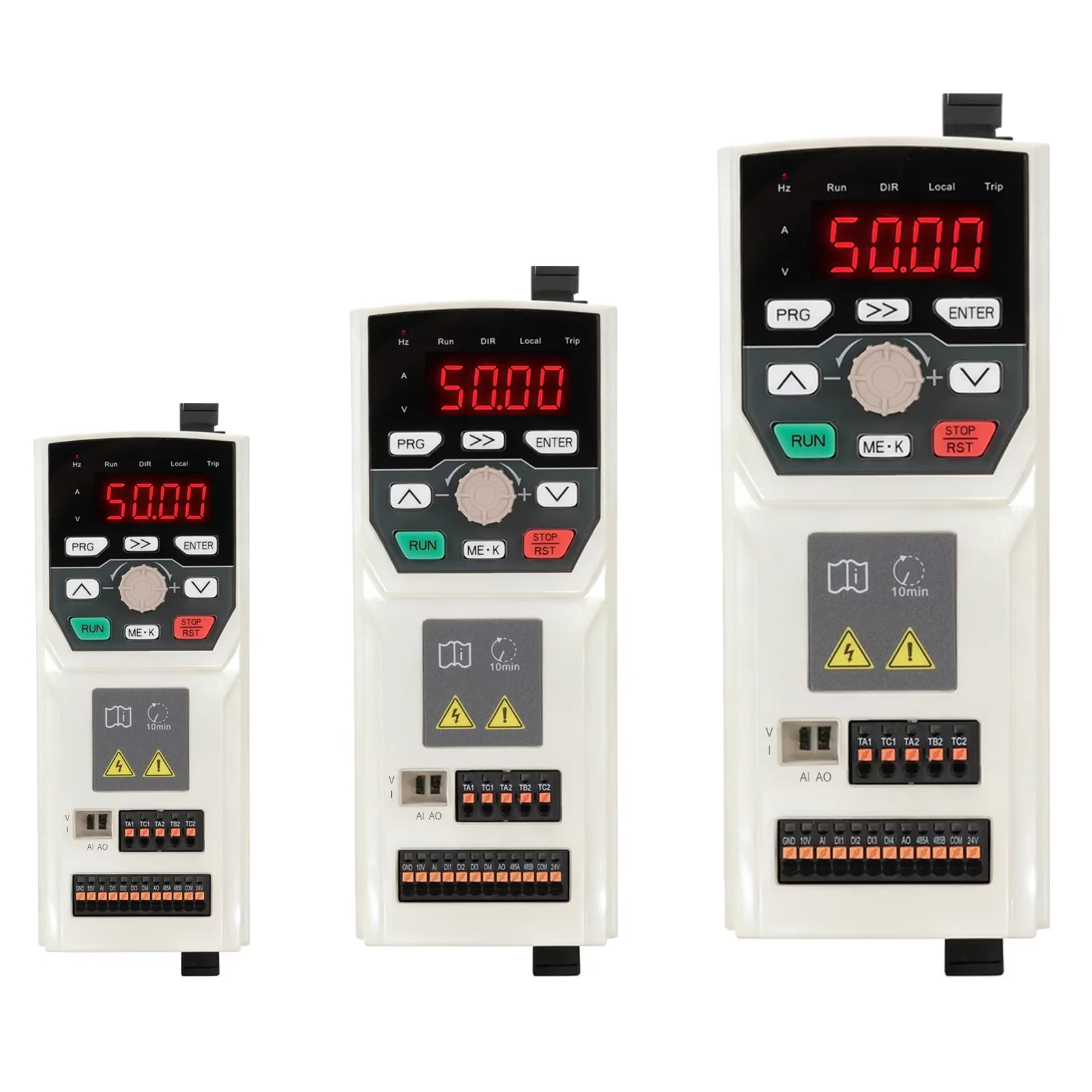 Customizable VFD 0.75KW-4KW Single/3 Phase 220V/380V Vector Control AC Drive Pump Motor Inverter RS485/Modbus 97%-99% Efficiency