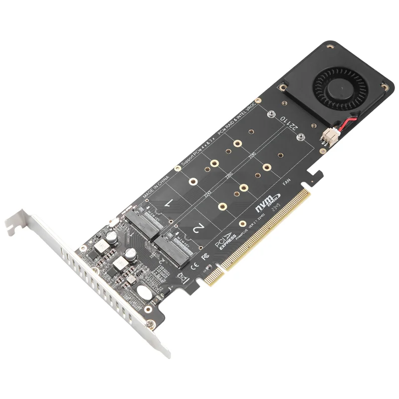 

A41Z-адаптерная карта Pciex16 к M.2 M-Key Nvmex4ssd Адаптер расширения массива Сплиттер-карта 2U Аксессуары для сервера