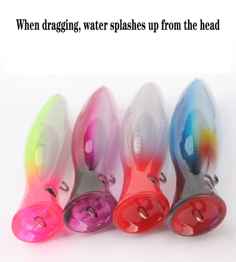 120mm 40g Testar Floating Popper Bait Long Casting  Artificial Wobblers Topwater Lure Trolling Whopper Saltwater Fishing Lures view 6
