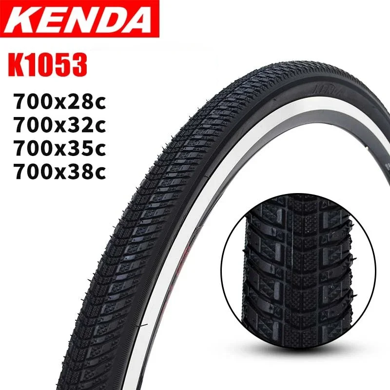 KENDA bicycle tire K1053  road bike tires 700C 700*28C / 32C / 35C / 38C bicicleta pneu ultralight low resistance drainage Tires