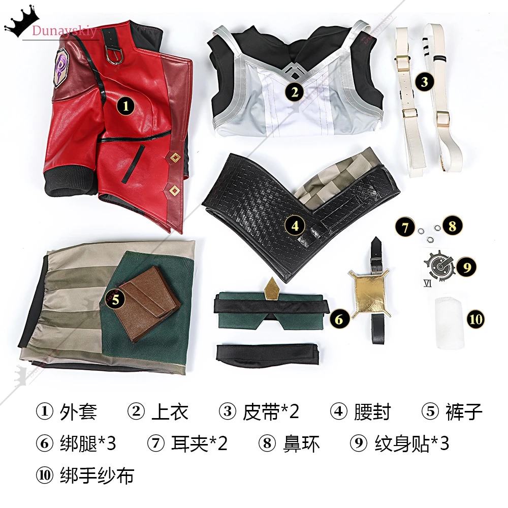 LOL Arcane Vi Cosplay Costume Game Arcane LOL Vi Role-Playing Subdue Red Short Leather Suit Wig Accessory Anime/Halloween Party8