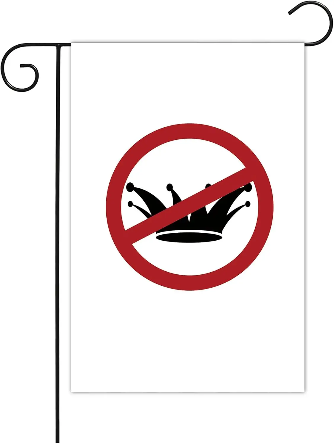 No Kings in America White Color Garden Flag, Patriotic Eagle Design, 12 x 18 inches, Not Include Flag Pole MME UUV HHM UUX