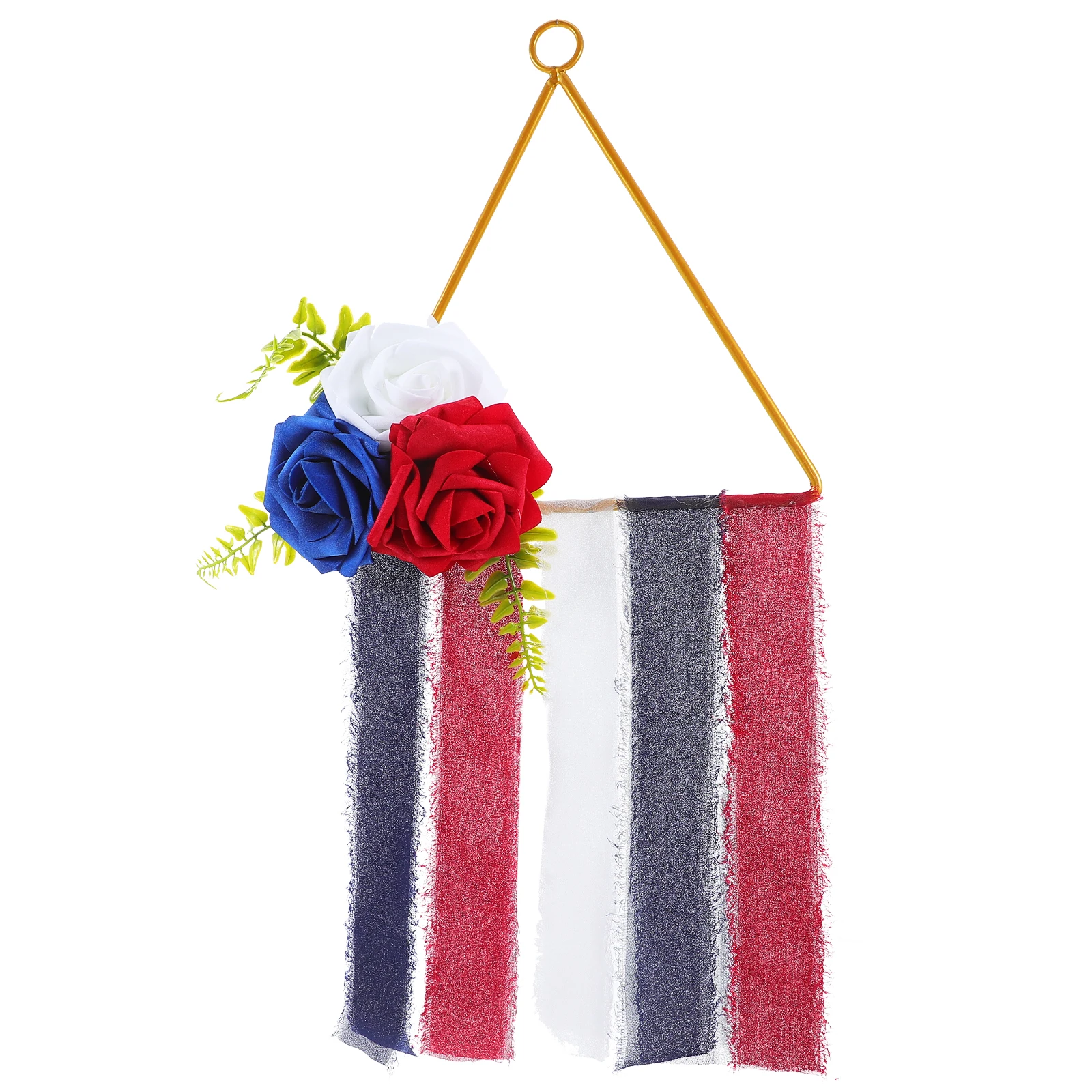 

Independence Day Wreath Patriotic Red White Blue Flowers Front Door Hanging 4th of July Summer Holiday Decoration Memorial Day