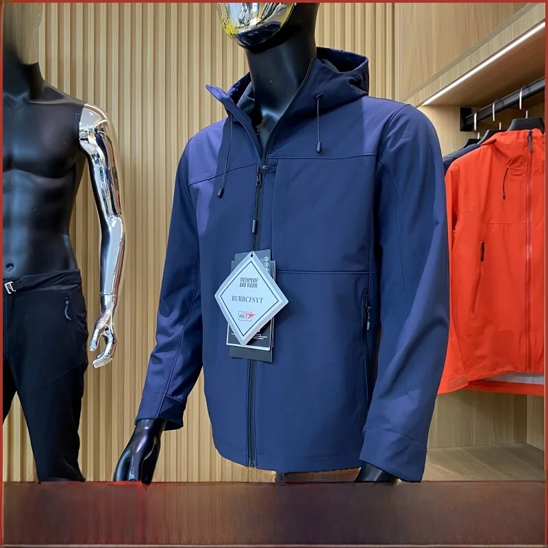 

Уличное мужское пальто-карго на подкладке Soft ell Jaet, новое осенне-зимнее пальто-карго, теплое молодежное пальто с длинным светом и капюшоном-стойкой