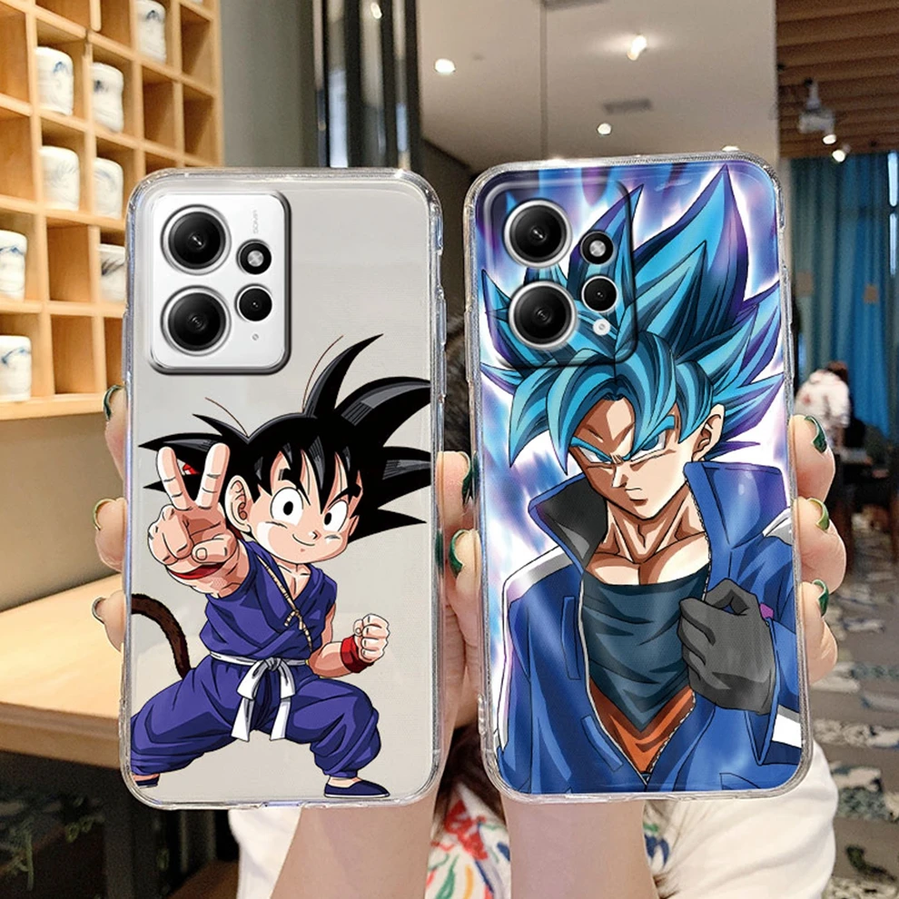 Case For Redmi Note 12 12S Pro 5G Cover Dragons-Balls Son-Gokus Anime Capa Soft Silicone Funda For Redmi Note 12 4G Transparent