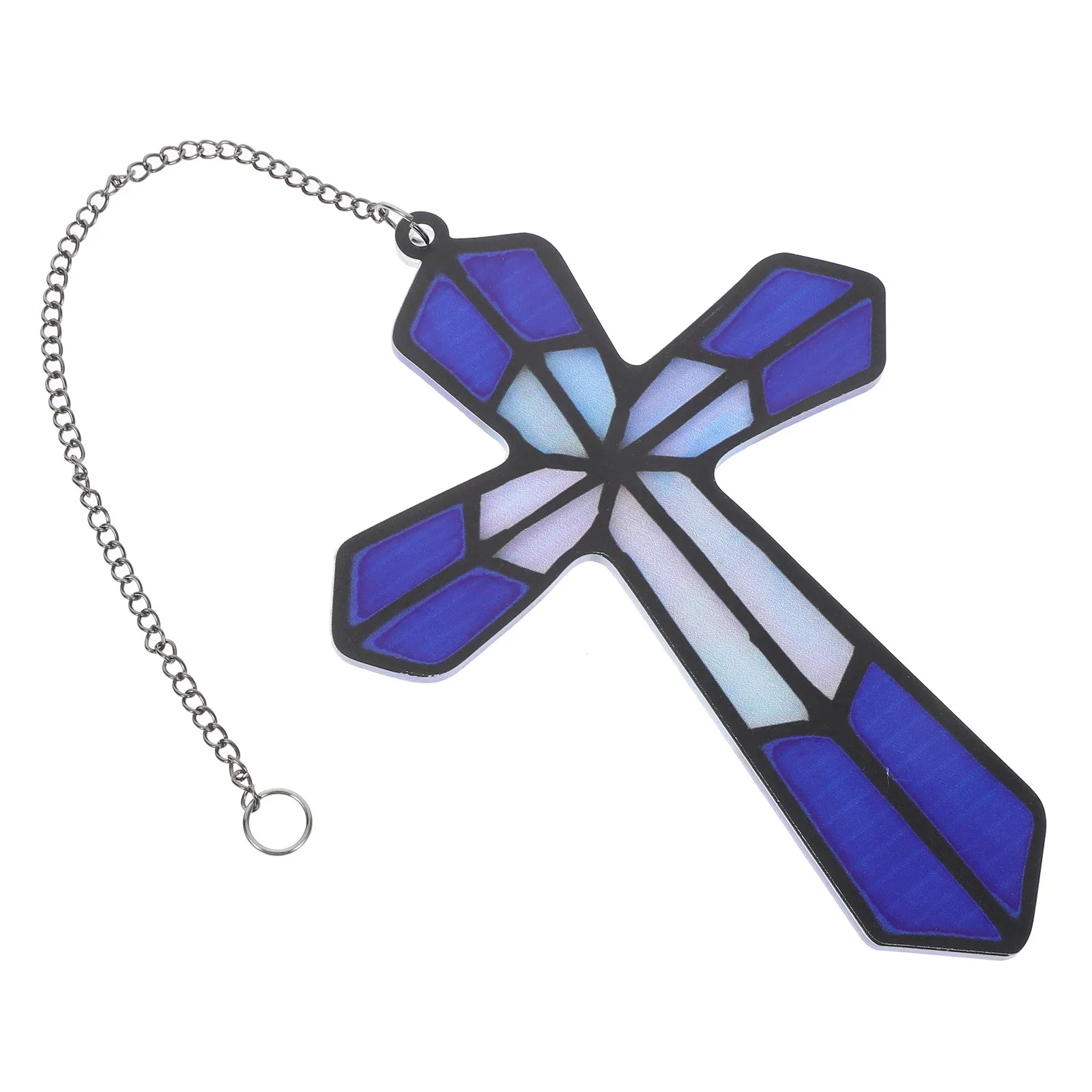 

Acrylic Hanging Acrylic Window Wall Window Door Home Holiday Ornament Small Wall Cross Craft Religious Cross Adornment