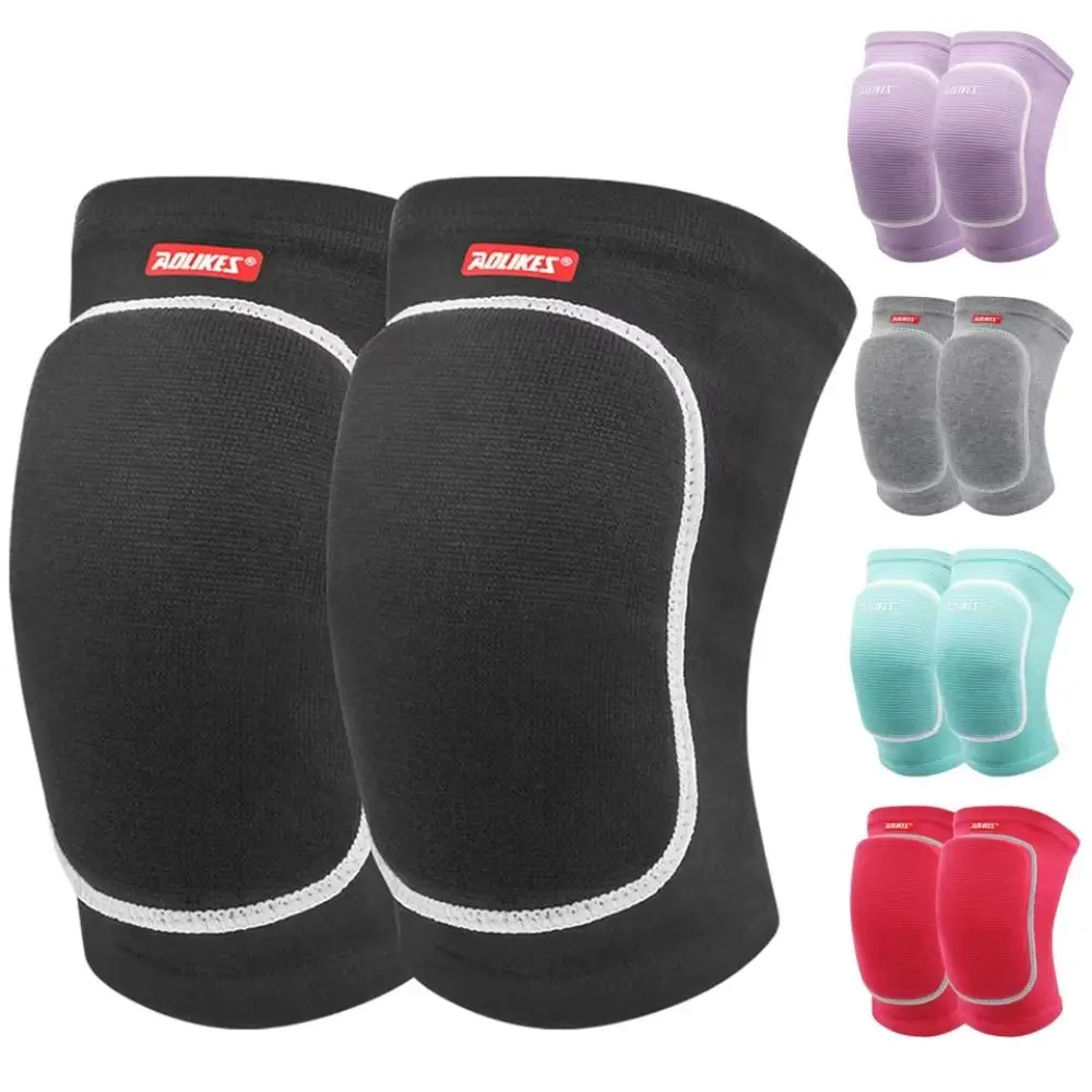 Polyester Cotton Thickened Sponge Knee Pads Sponge Breathable Sports Knee Brace 5 Colors Soft Elastic Knee Protector Unisex
