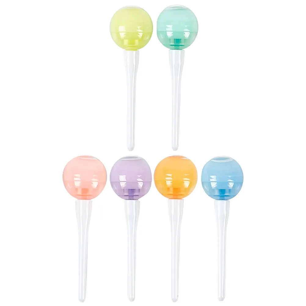6Pcs Mini Highlighter Pens Plastic Water-Based Pigment Fluorescent Markers for School Office Home Reading Notes Emphasis Cartoon
