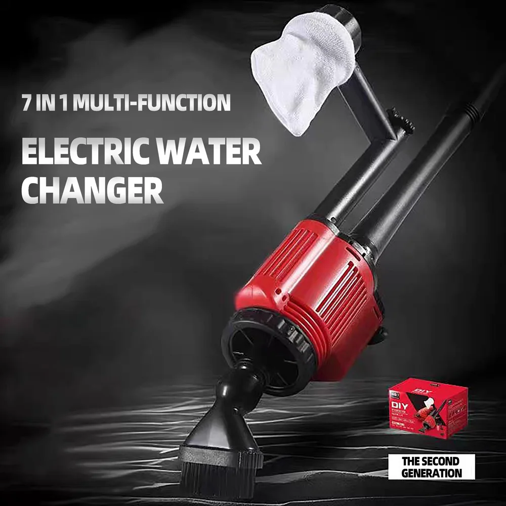 다기능 전기 물 교환기 물고기 탱크 물 교환기 수족관 물고기 배설물 흡입 펌프