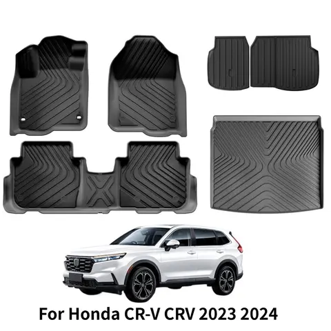 For 2023 2024 Honda CR-V CRV  Car Floor Mats Trunk Backrest Pad 3D TPE Waterproof Protective Auto Accessories Left Rudder