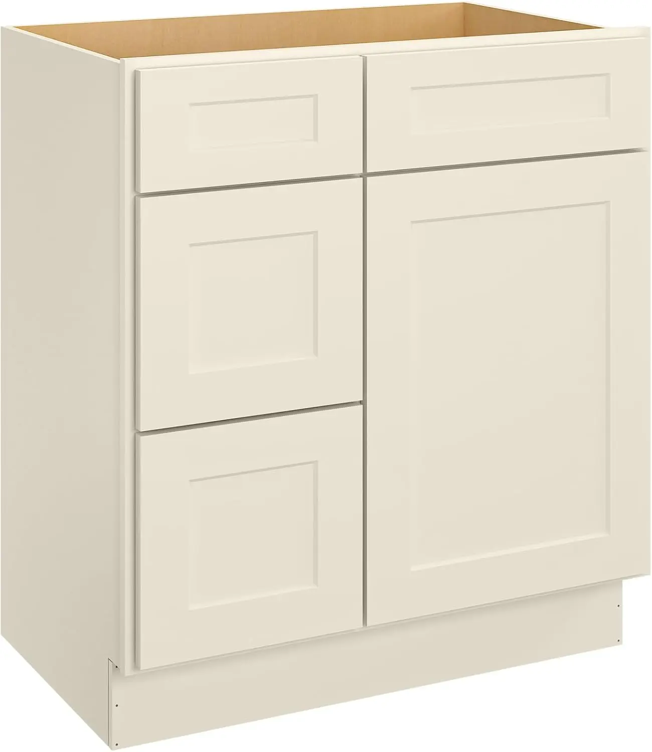 

30'' Bathroom Vanity Sink Base Cabine, Storage Cabinet with 3-Drawers on The Left, Suitable, Laundry Rooms and Other Places.