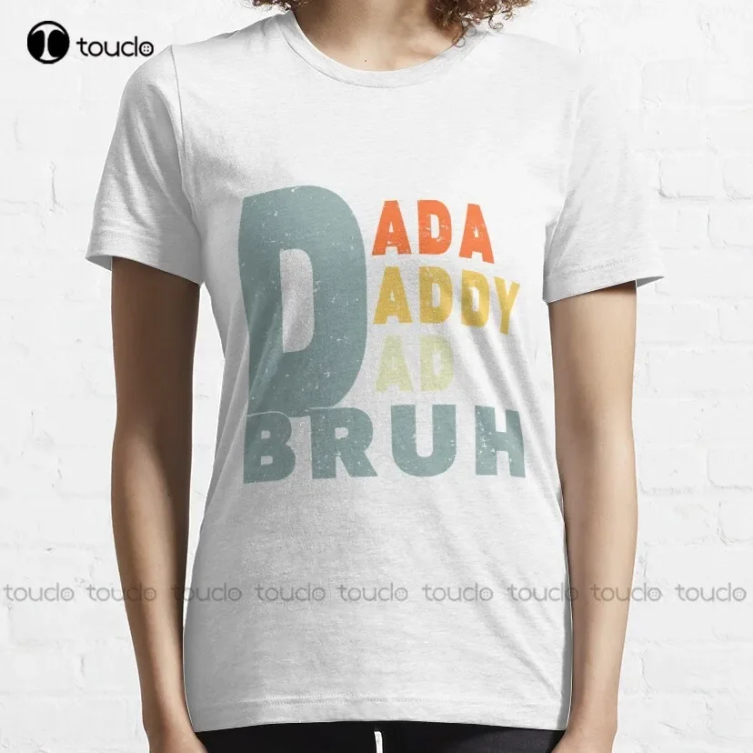 Dada Daddy Dad Bruh Trending T-Shirt Hip Hop Shirts For Men Fashion Creative Leisure Funny Harajuku T Shirts Xs-5Xl Size